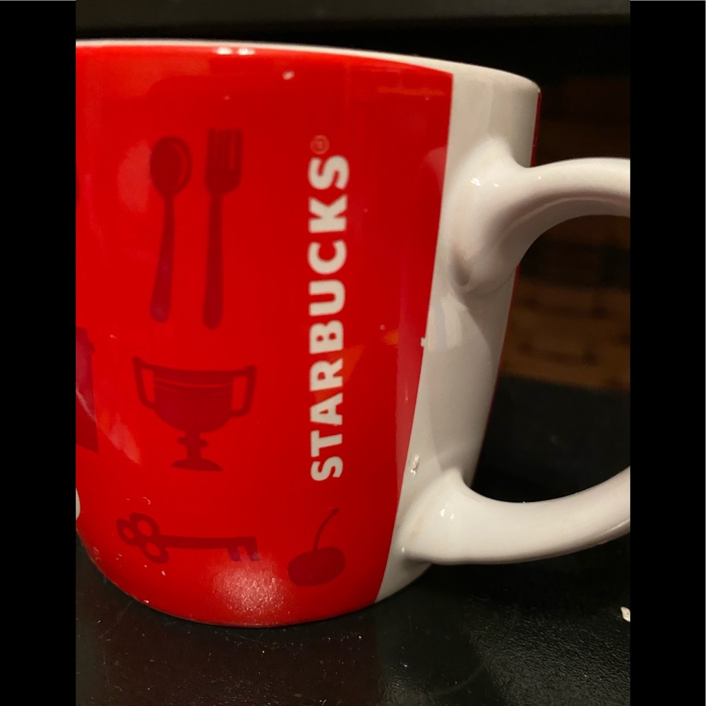 Starbucks Mini Mug 7.8 Oz Red Coffee Cup